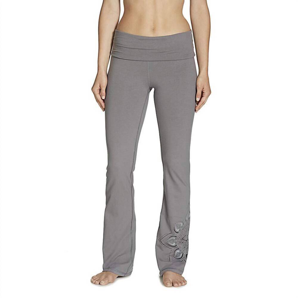 NEW GAIAM women's nova bootcut pro fit athletic pants in steel